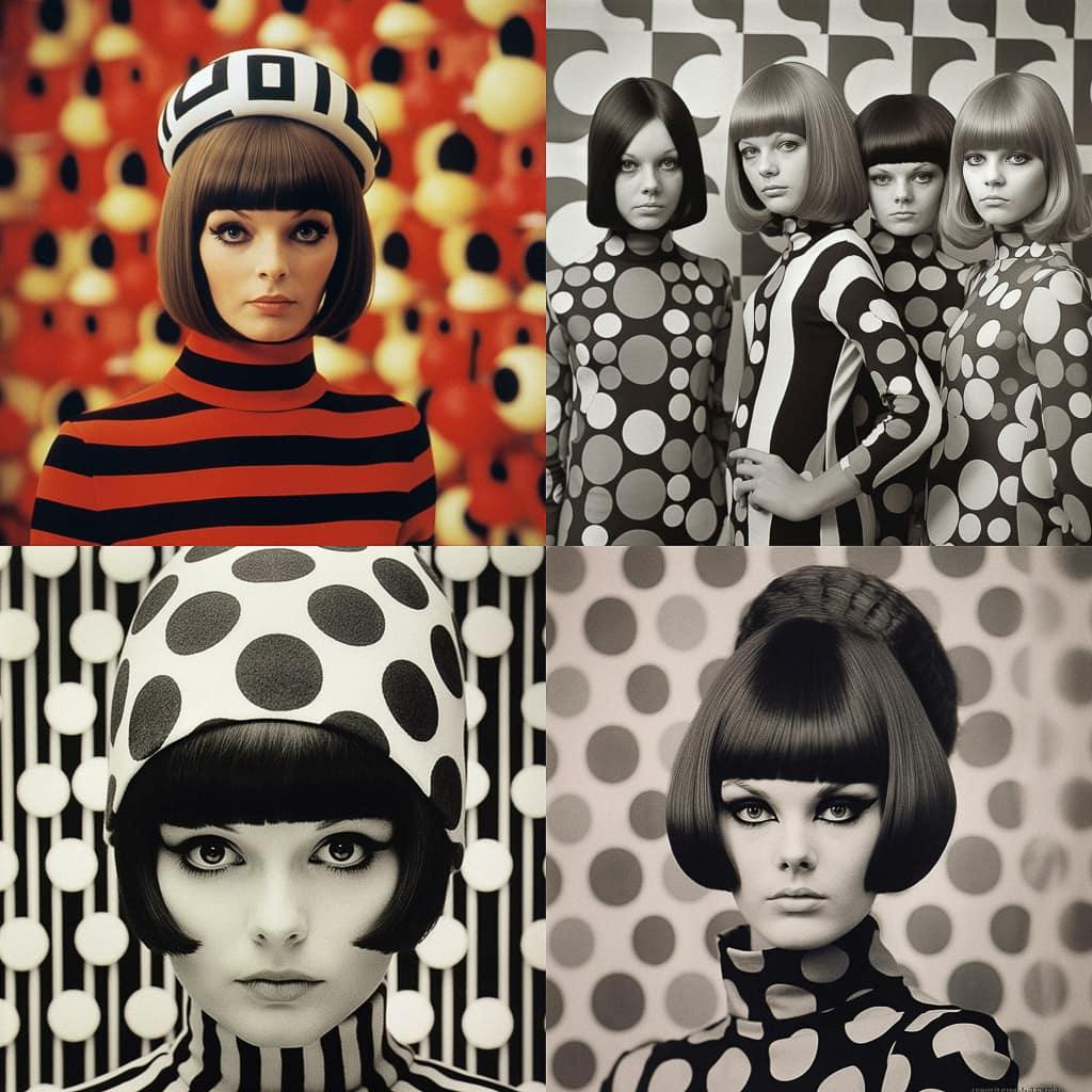Mary Quant style, Midjourney V5.1, render 1 of 4