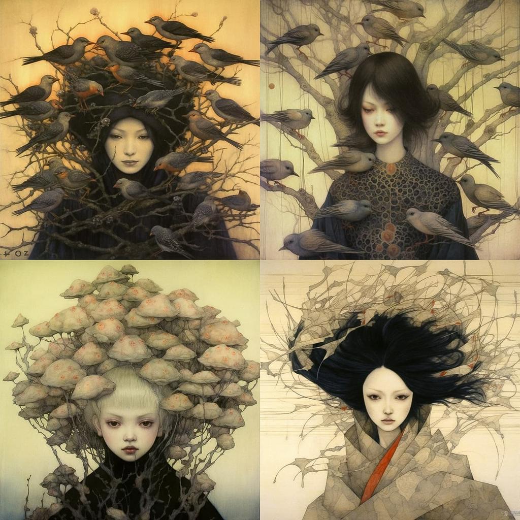 Masaaki Sasamoto style, Midjourney V5.1, render 1 of 4