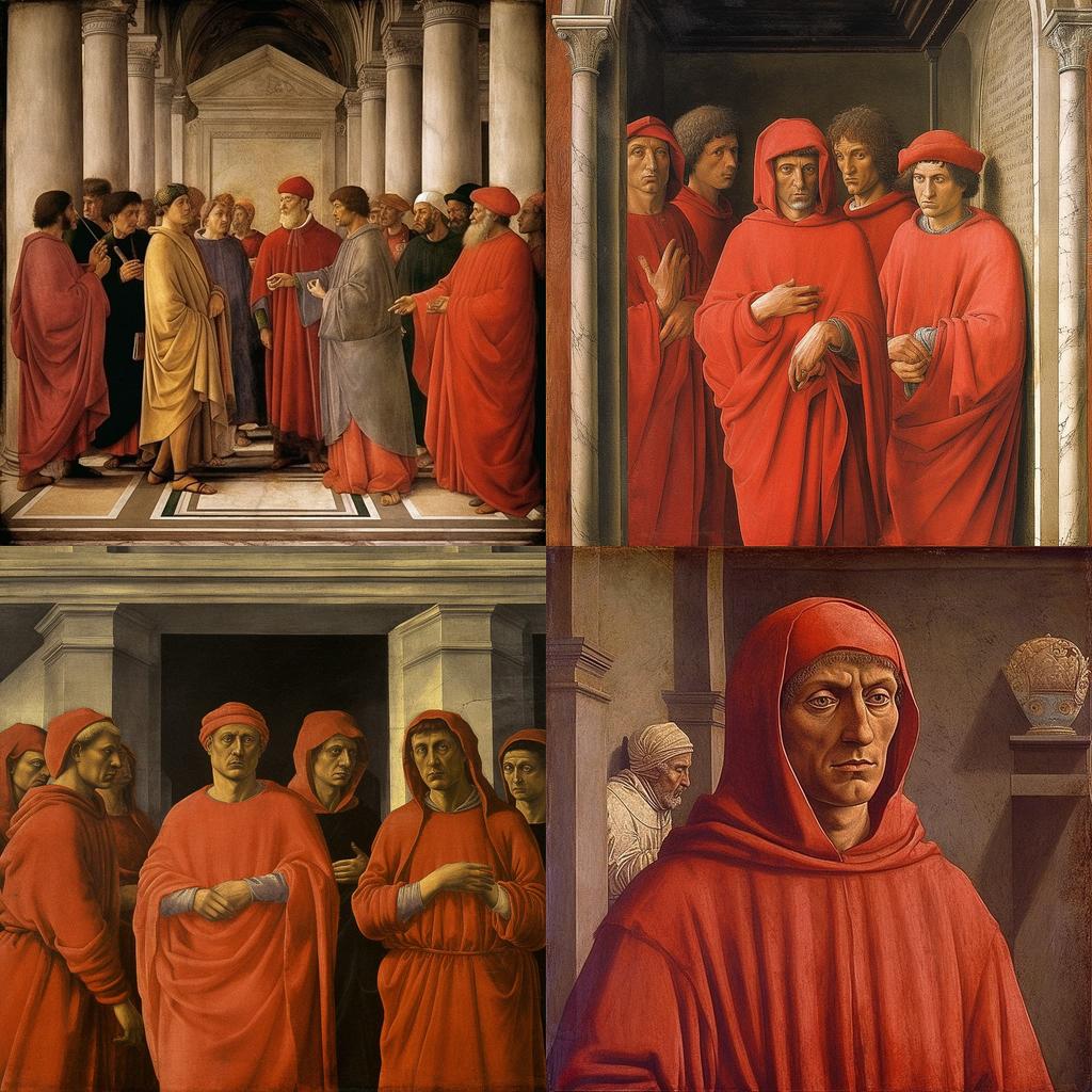 Masaccio style, Midjourney V5.1, render 1 of 4