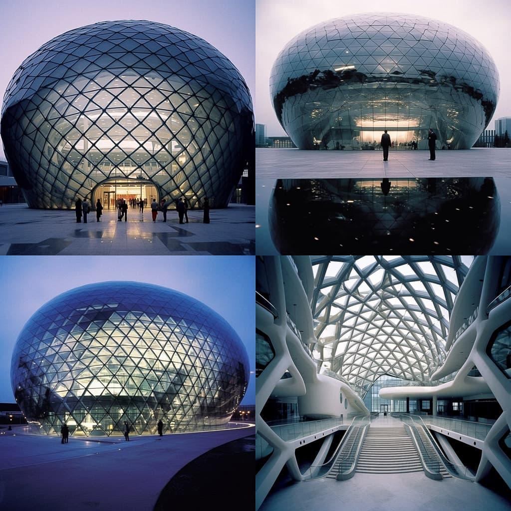 Massimiliano Fuksas style, Midjourney V5.1, render 1 of 4