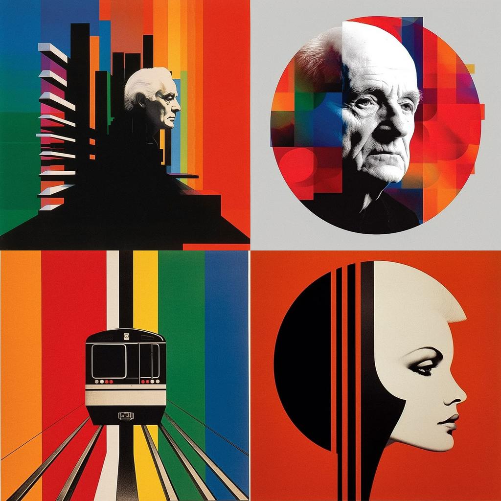 Massimo Vignelli style, Midjourney V5.1, render 1 of 4