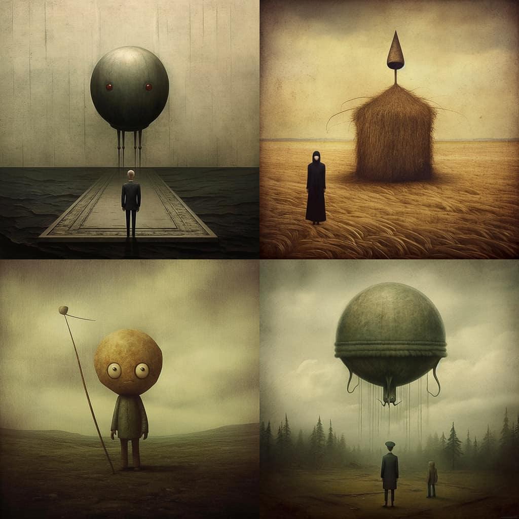 Matt Mahurin style, Midjourney V5.1, render 1 of 4