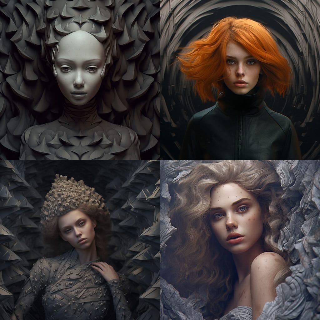 Matte texture style, Midjourney V5.1, render 1 of 4