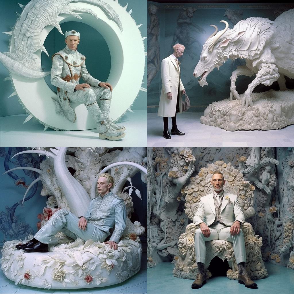 Matthew Barney style, Midjourney V5.1, render 1 of 4