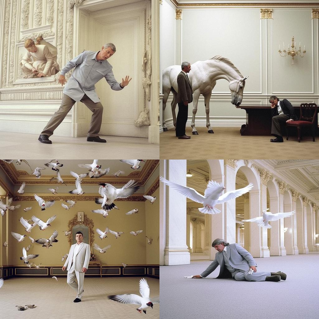 Maurizio Cattelan style, Midjourney V5.1, render 1 of 4