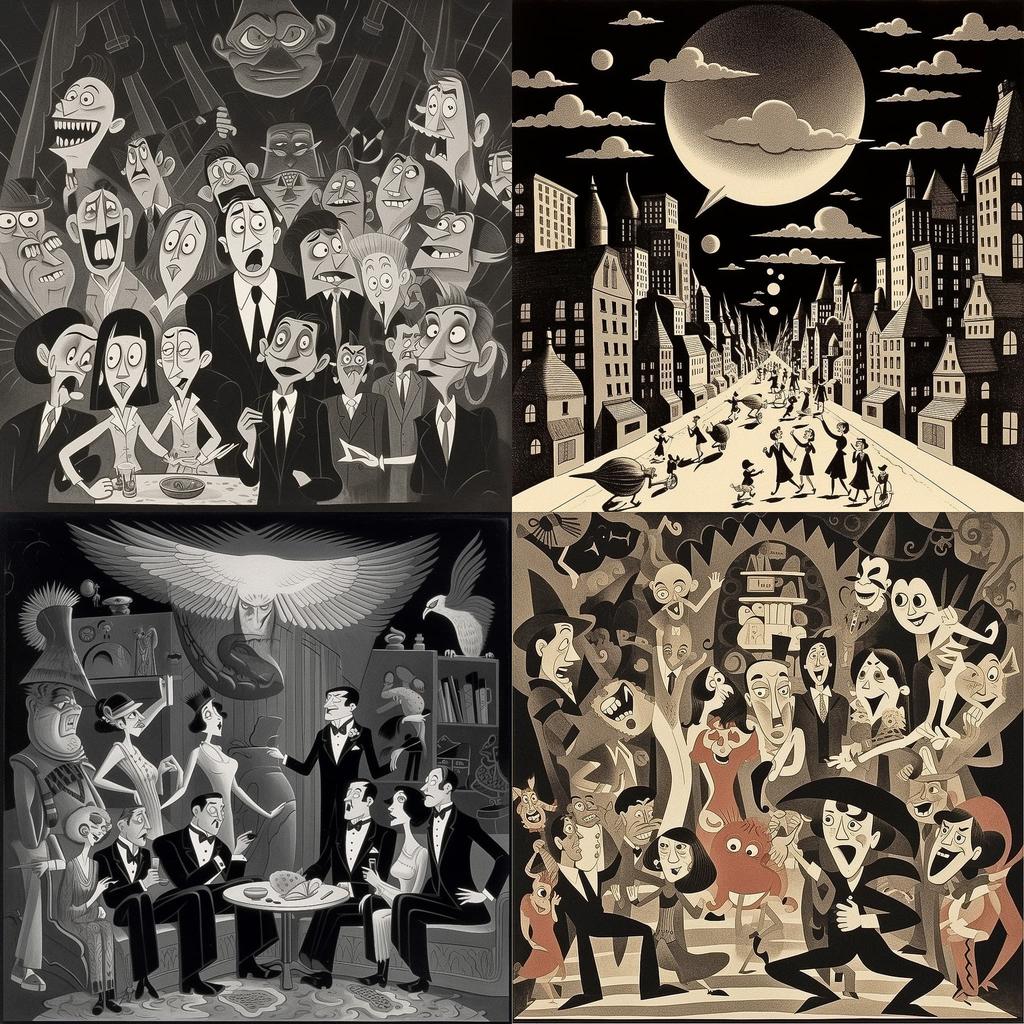 Max Fleischer style, Midjourney V5.1, render 1 of 4