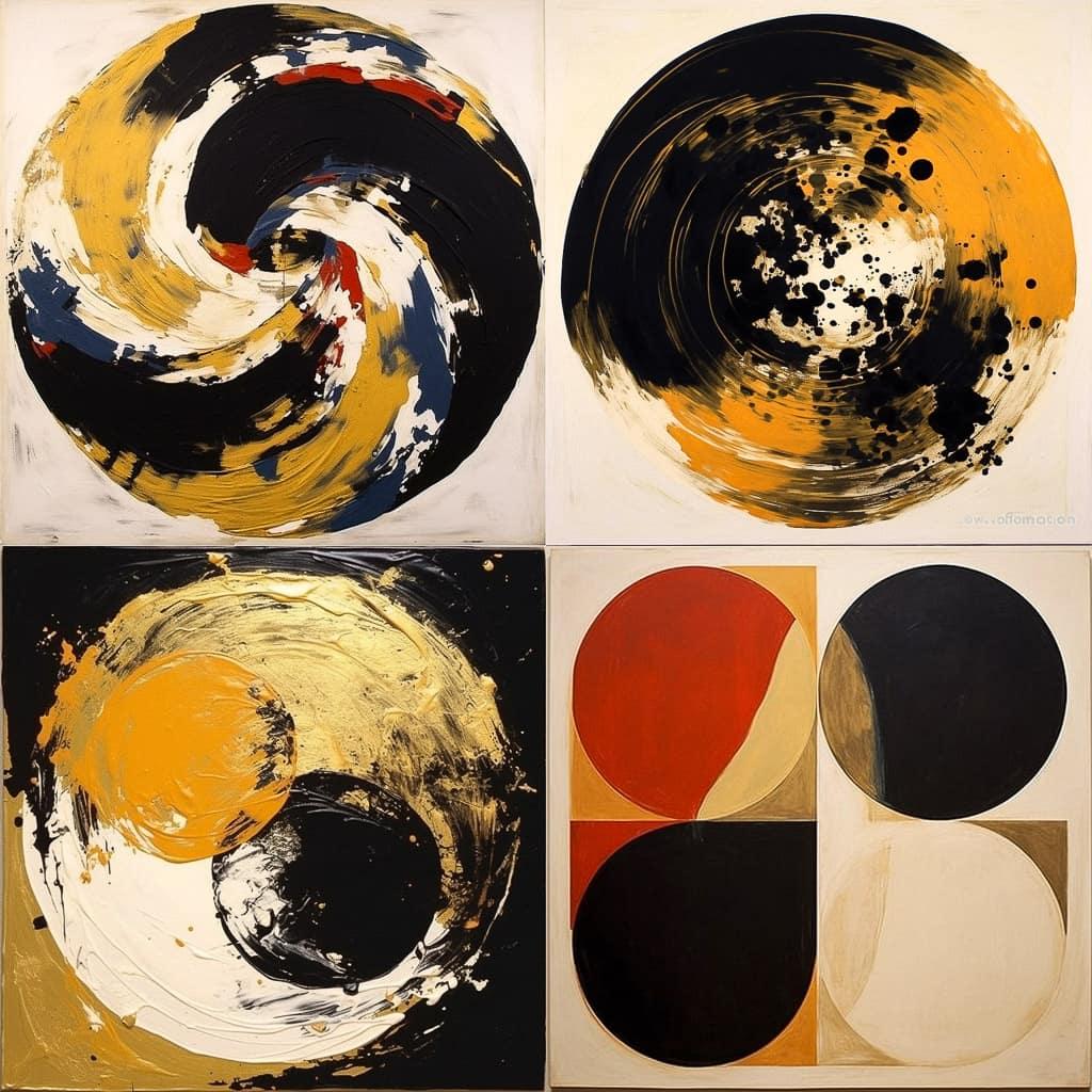 Max Gimblett style, Midjourney V5.1, render 1 of 4