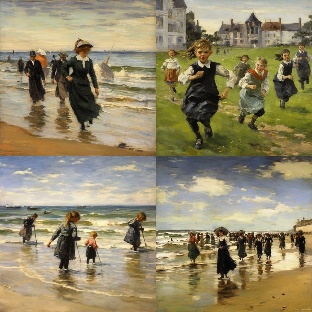 Max Liebermann style, Midjourney V5.1, render 1 of 4