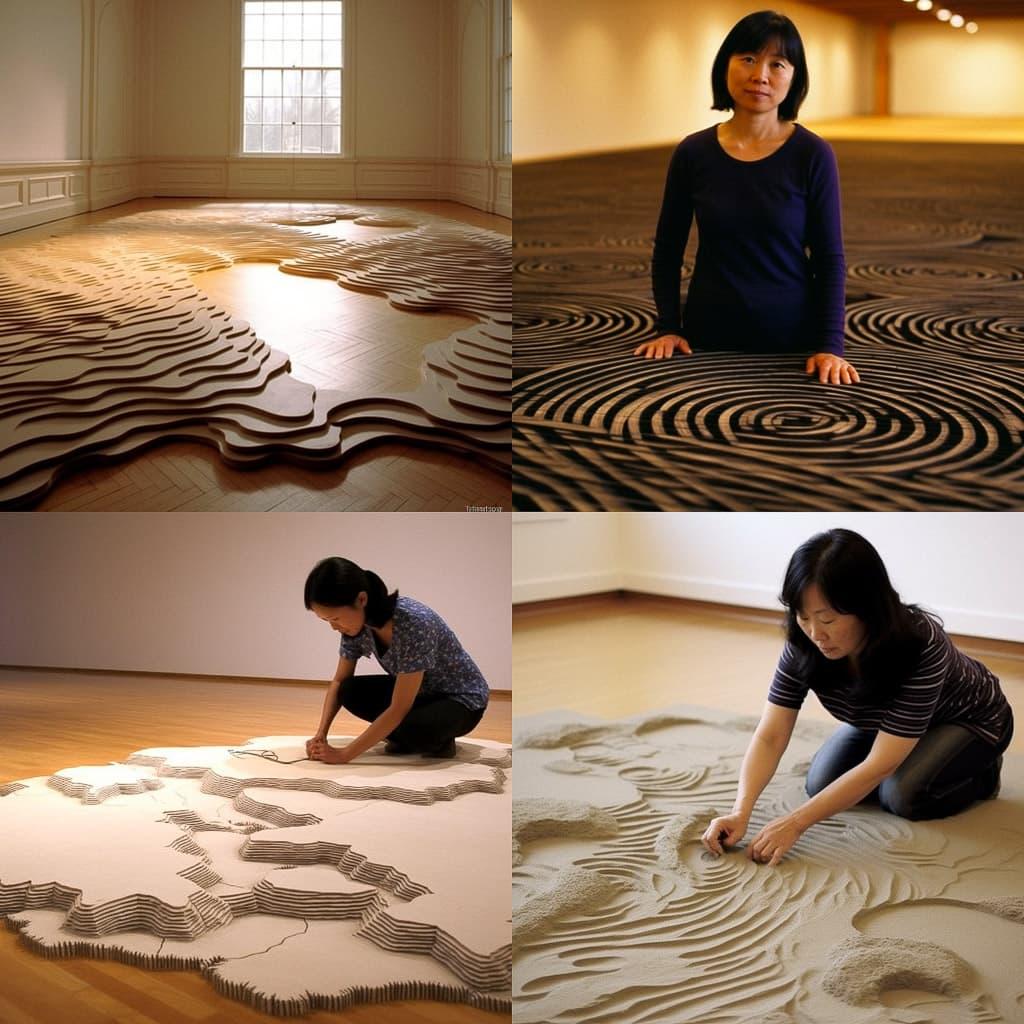 Maya Lin style, Midjourney V5.1, render 1 of 4