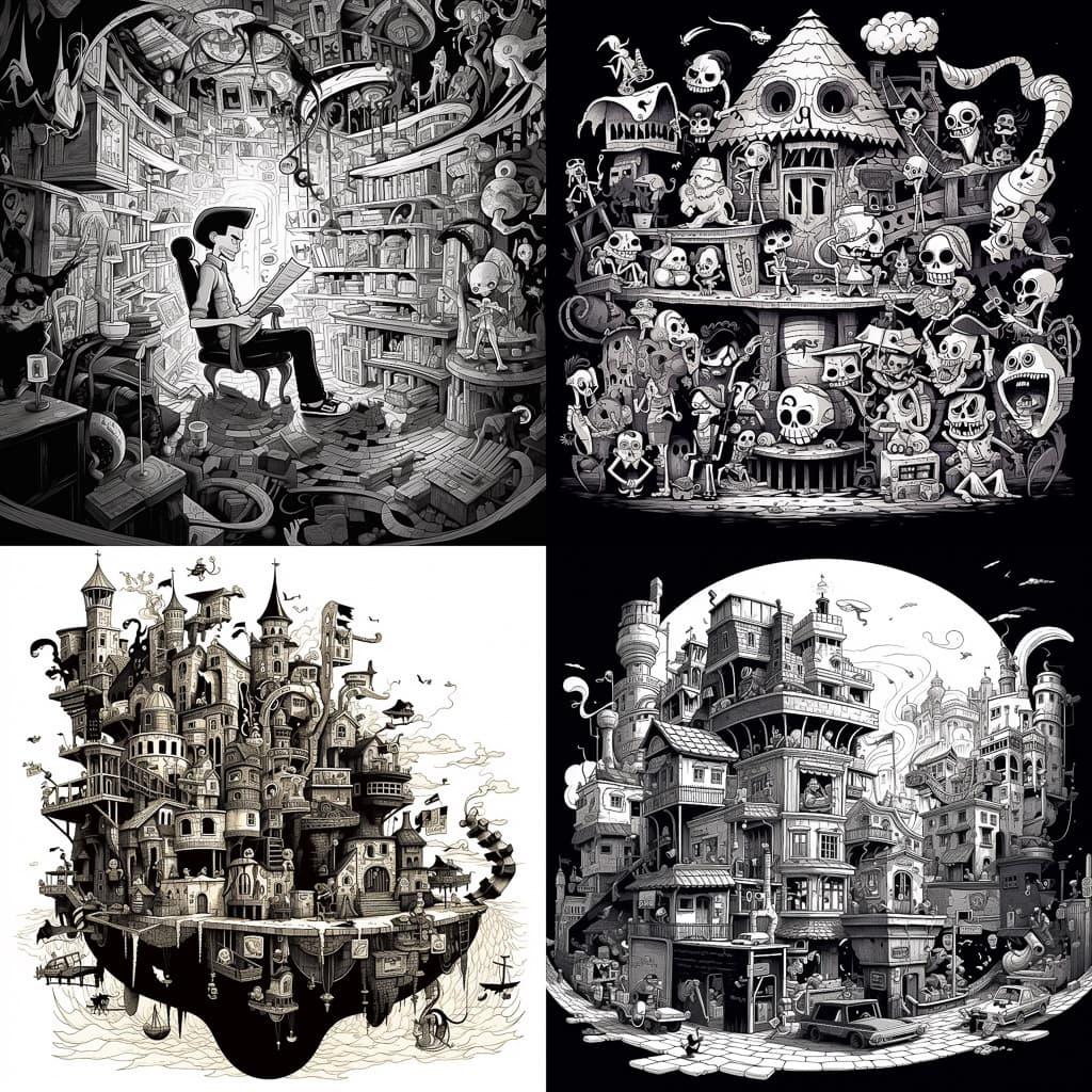 mcbess style, Midjourney V5.1, render 1 of 4
