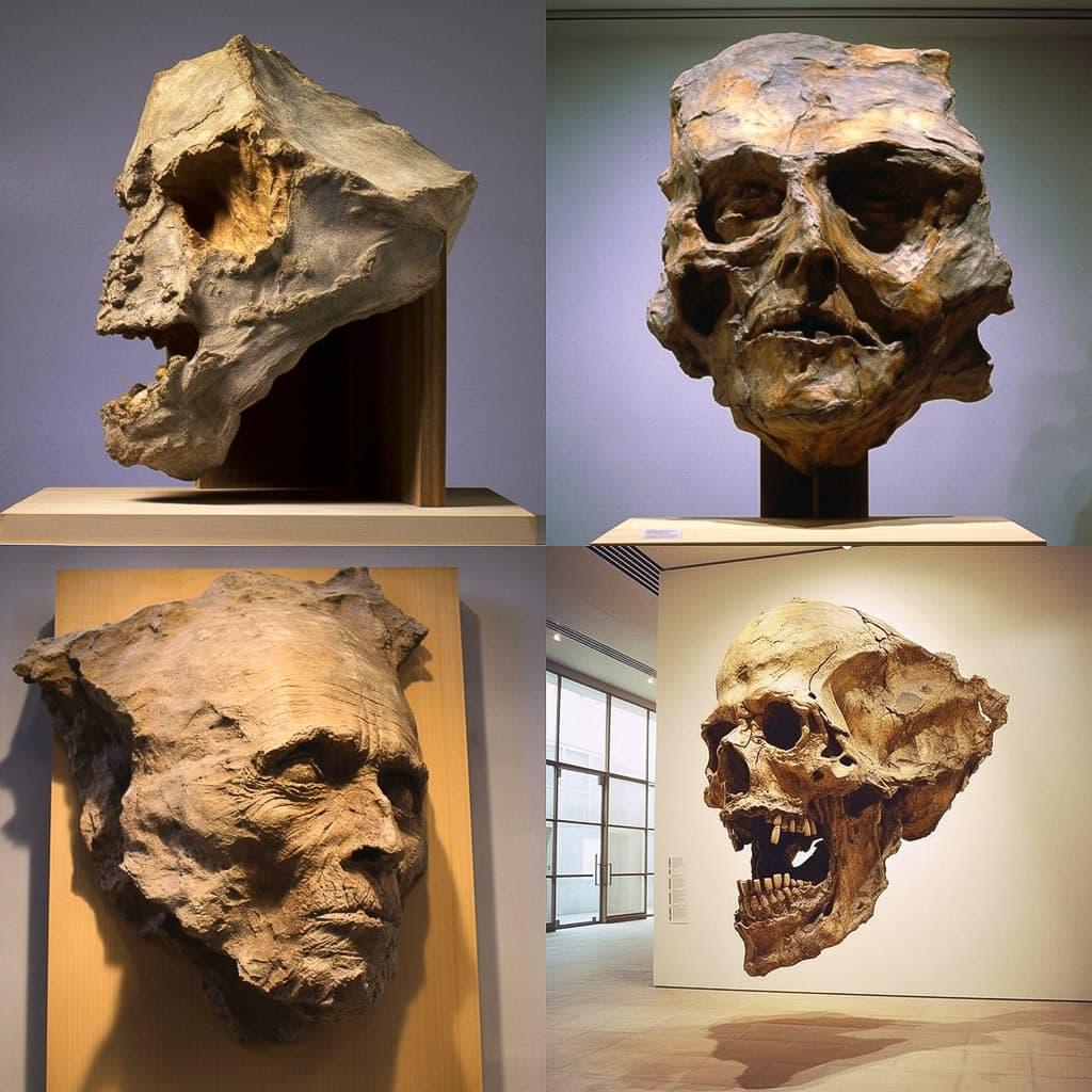 Medardo Rosso style, Midjourney V5.1, render 1 of 4