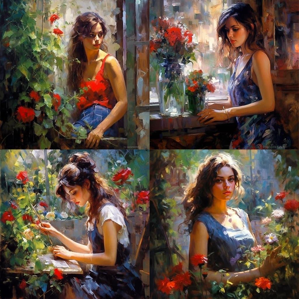 Michael Garmash style, Midjourney V5.1, render 1 of 4