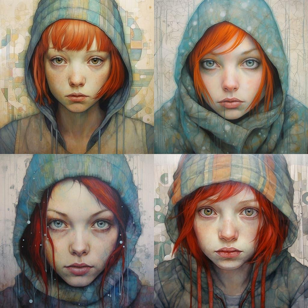 Michael Shapcott style, Midjourney V5.1, render 1 of 4