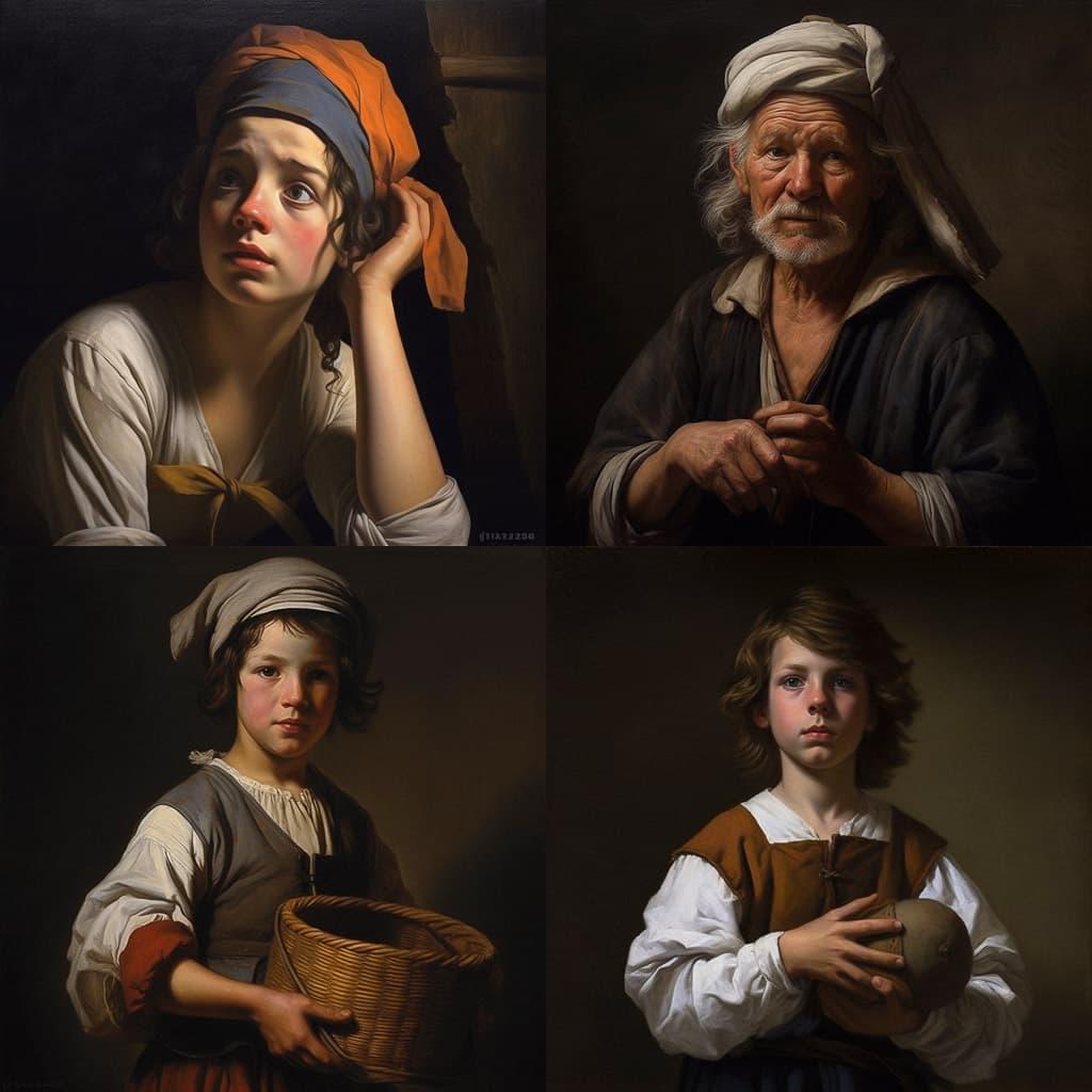 Michael Sweerts style, Midjourney V5.1, render 1 of 4
