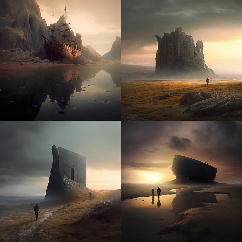 Michal Karcz style, Midjourney V5.1, render 1 of 4
