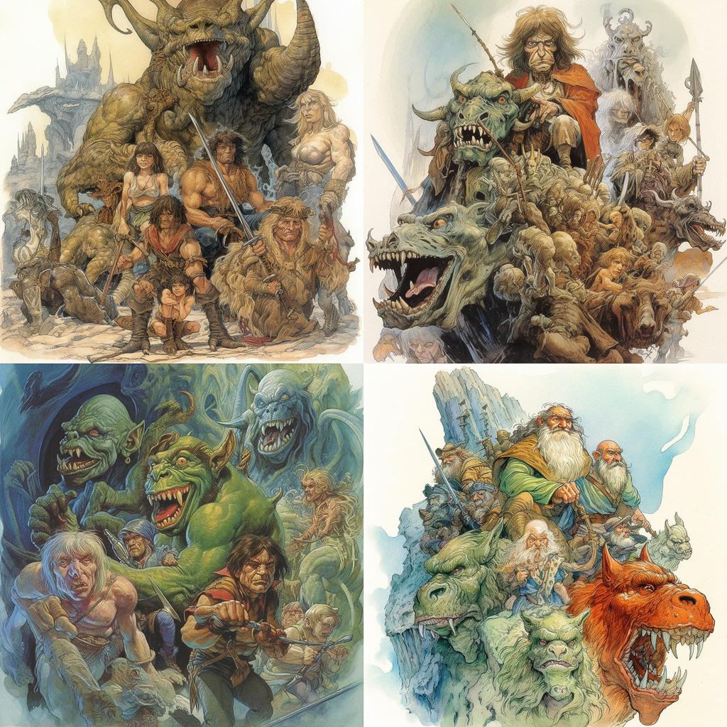 Mike Ploog style, Midjourney V5.1, render 1 of 4