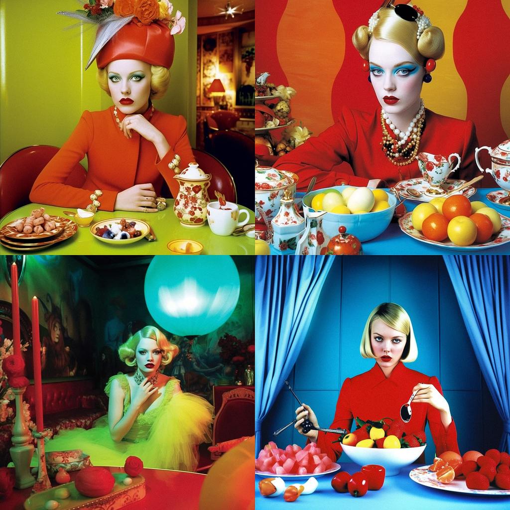 Miles Aldridge style, Midjourney V5.1, render 1 of 4