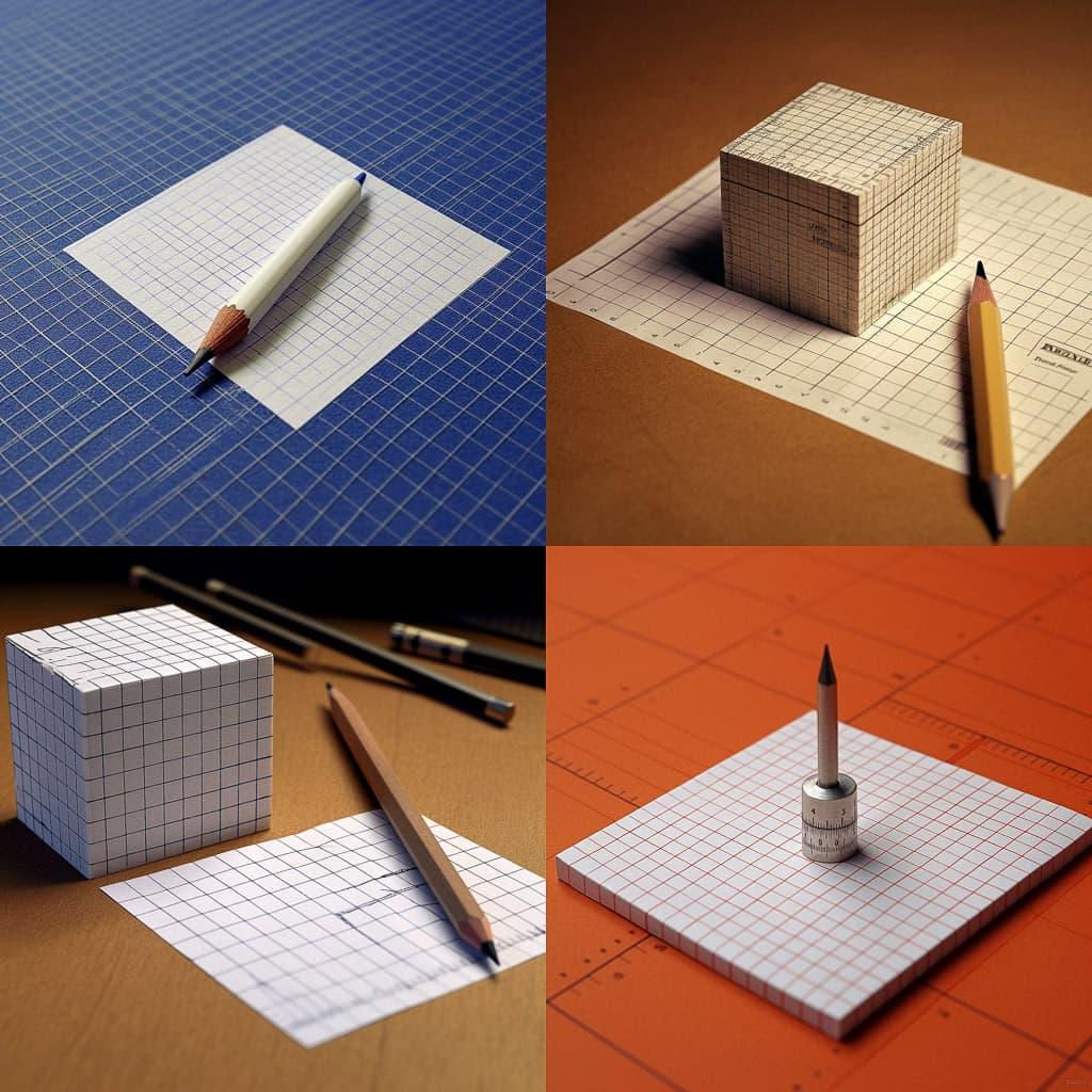 Millimeter squared paper style, Midjourney V5.1, render 1 of 4