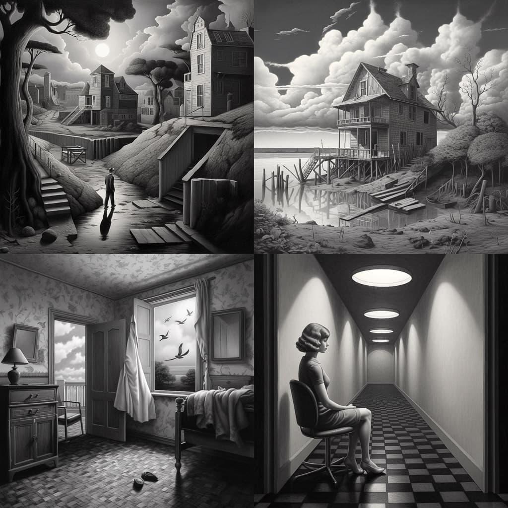 Minor Martin White style, Midjourney V5.1, render 1 of 4