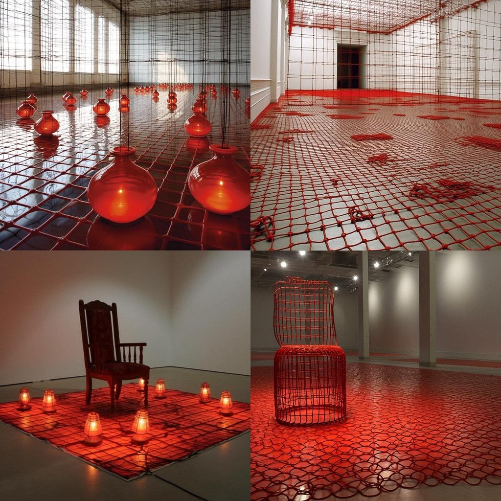 Mona Hatoum style, Midjourney V5.1, render 1 of 4