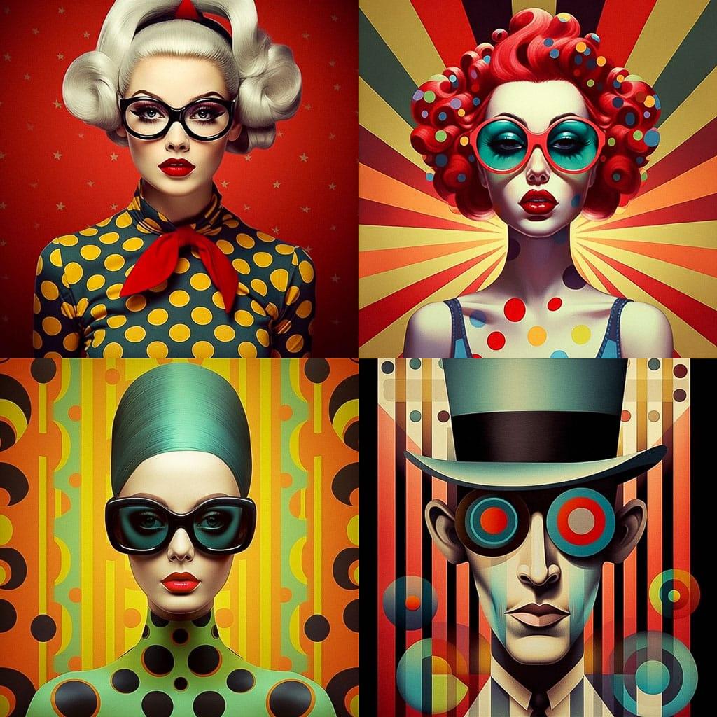 Mondo Guerra style, Midjourney V5.1, render 1 of 4