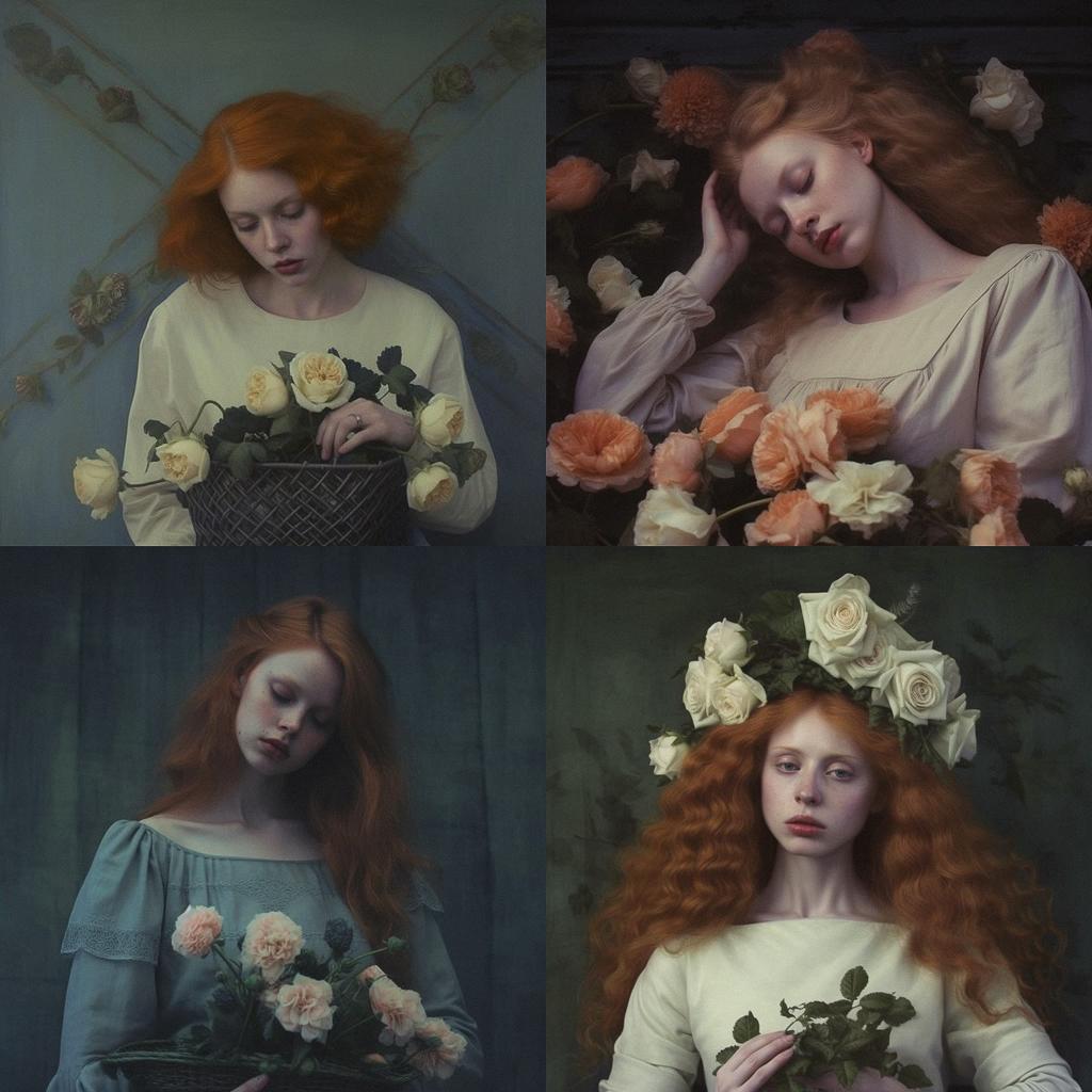 Monia Merlo style, Midjourney V5.1, render 1 of 4