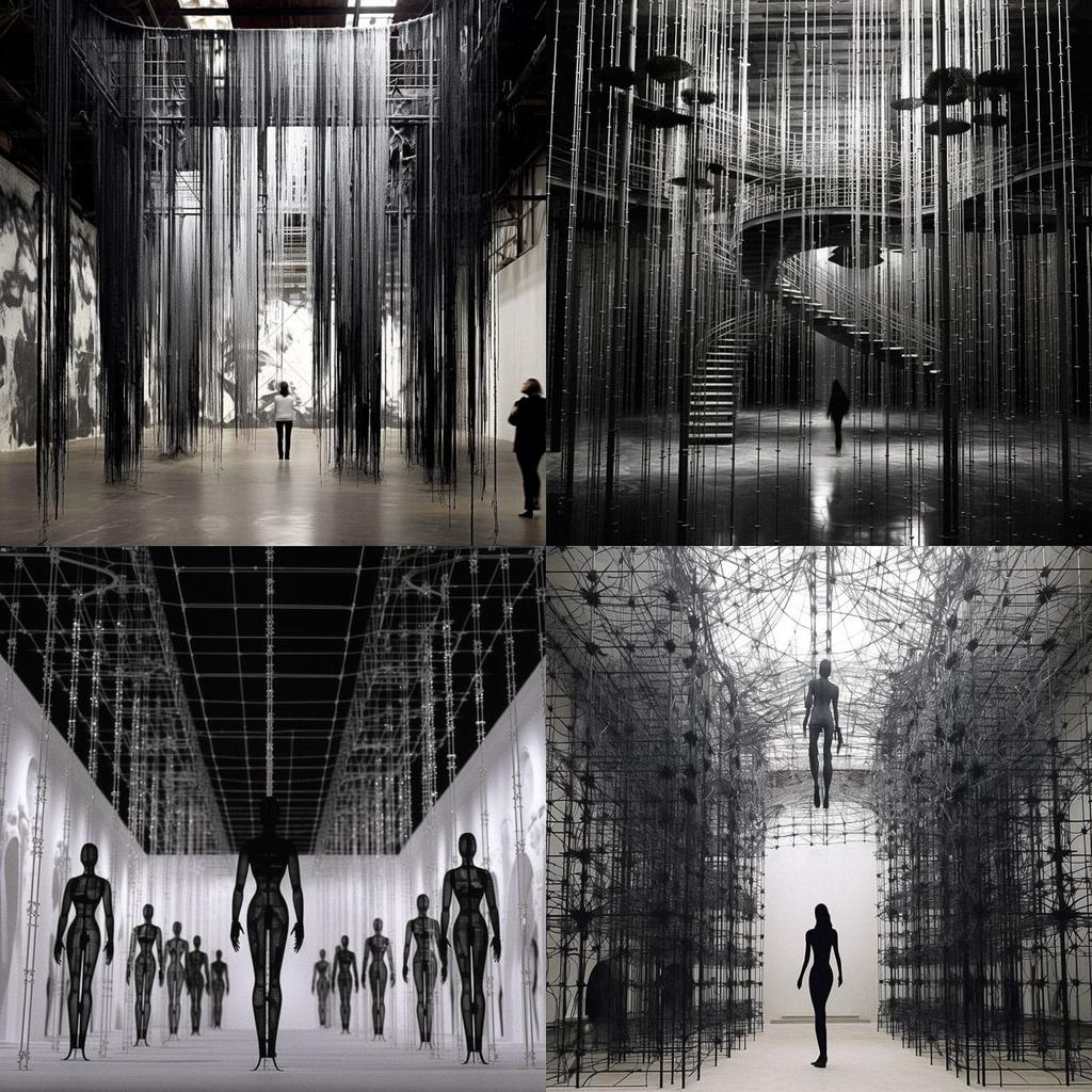 Monica Bonvicini style, Midjourney V5.1, render 1 of 4