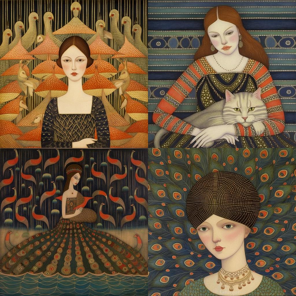 Morris Hirshfield style, Midjourney V5.1, render 1 of 4