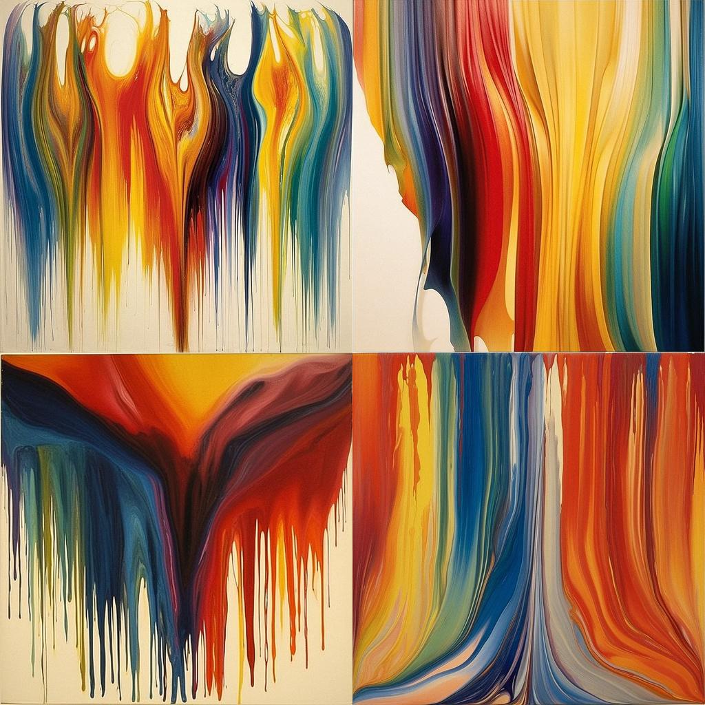 Morris Louis style, Midjourney V5.1, render 1 of 4