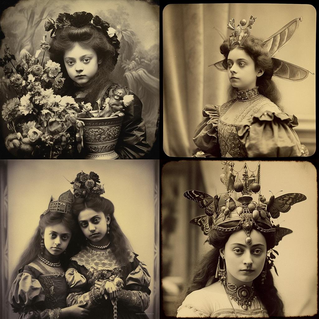 Nadar style, Midjourney V5.1, render 1 of 4
