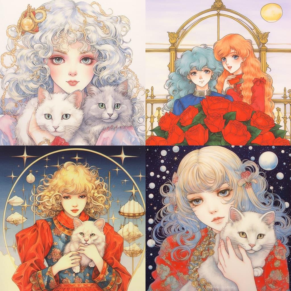 Naoko Takeuchi style, Midjourney V5.1, render 1 of 4