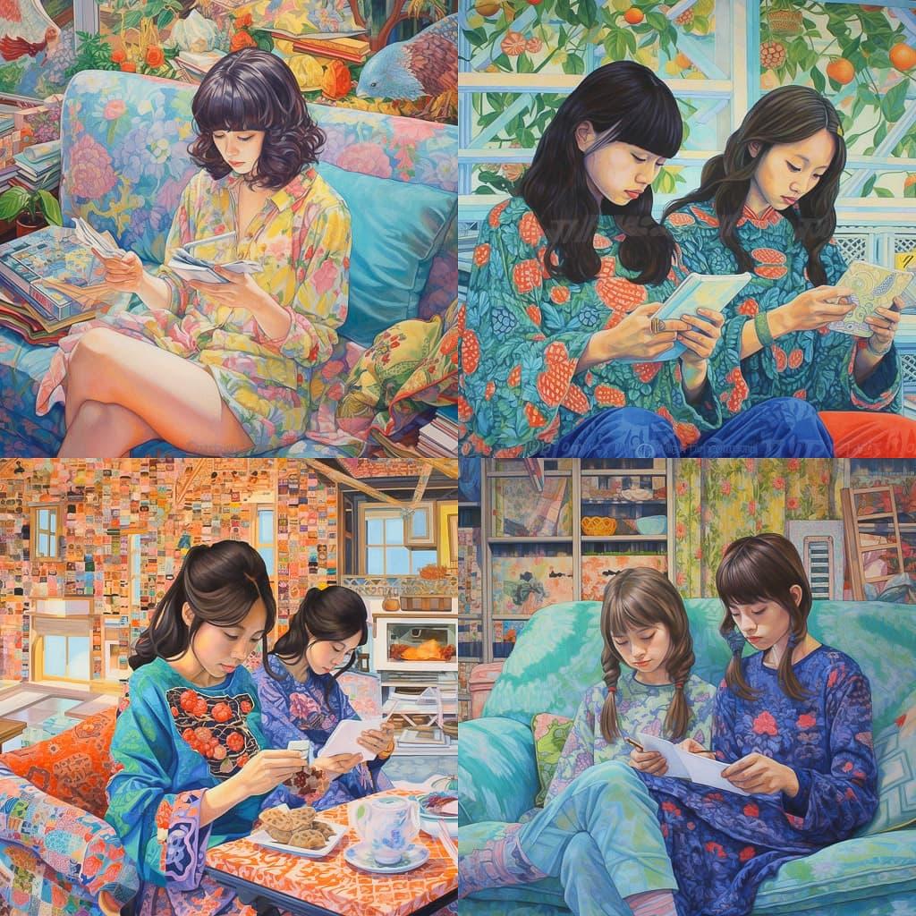 Naomi Okubo style, Midjourney V5.1, render 1 of 4