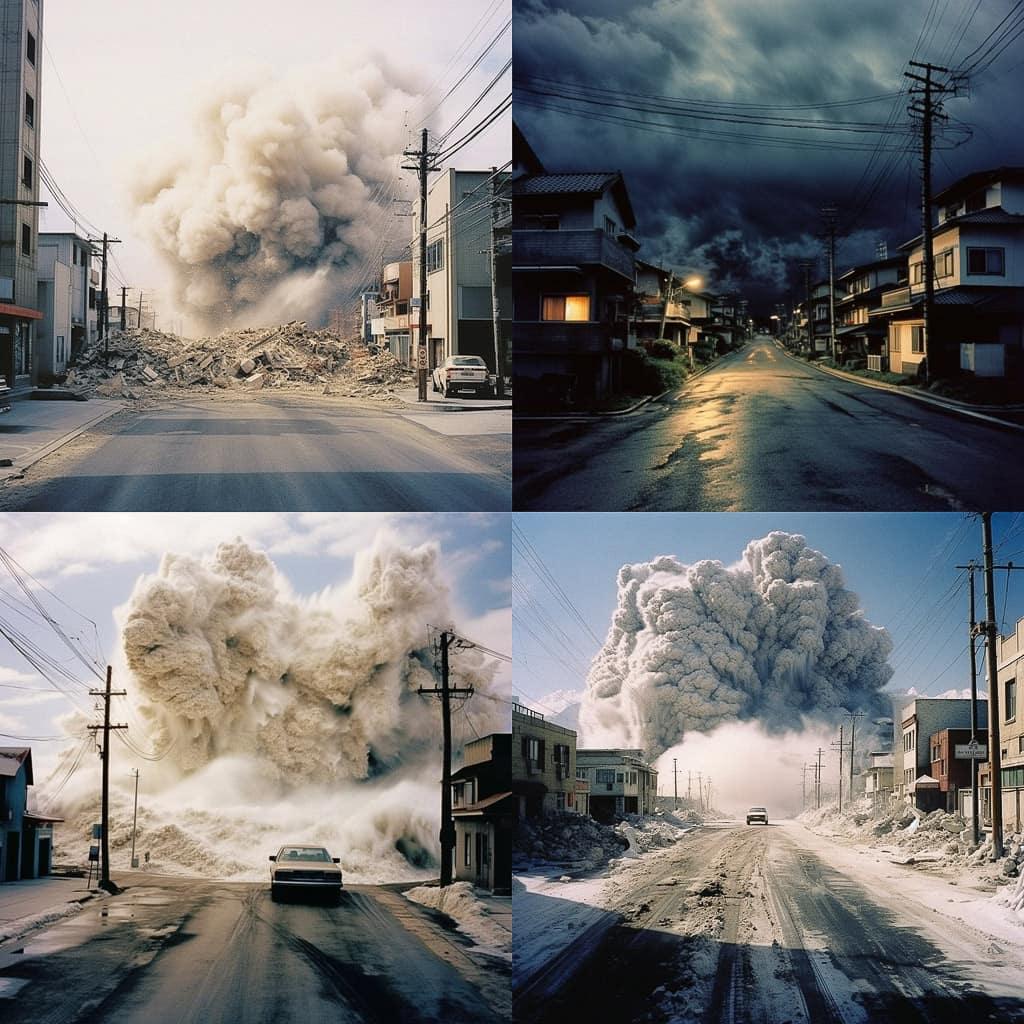 Naoya Hatakeyama style, Midjourney V5.1, render 1 of 4