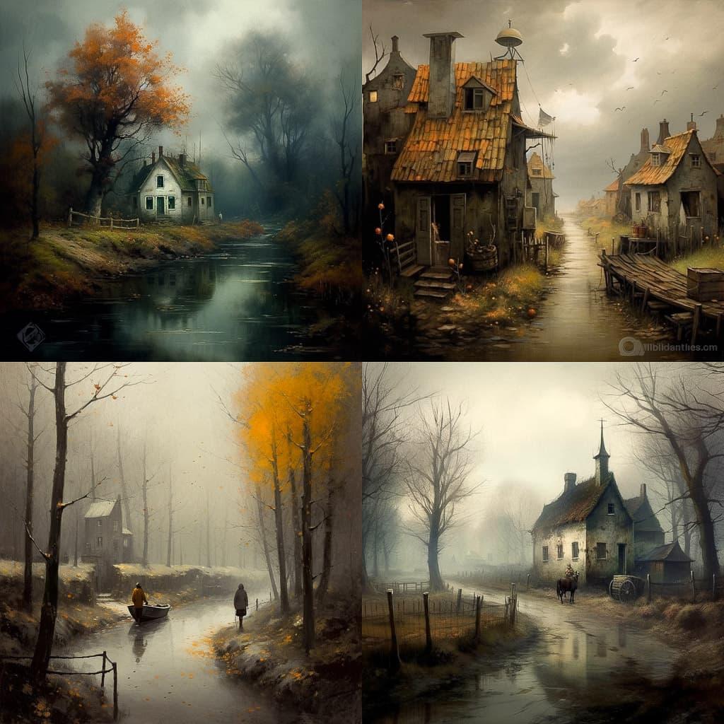 Nelleke Pieters style, Midjourney V5.1, render 1 of 4