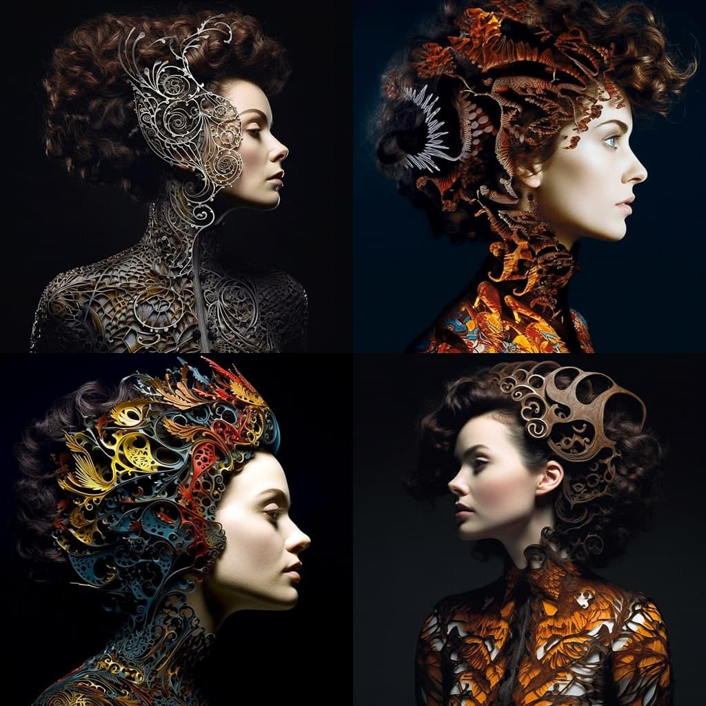 Neri Oxman style, Midjourney V5.1, render 1 of 4