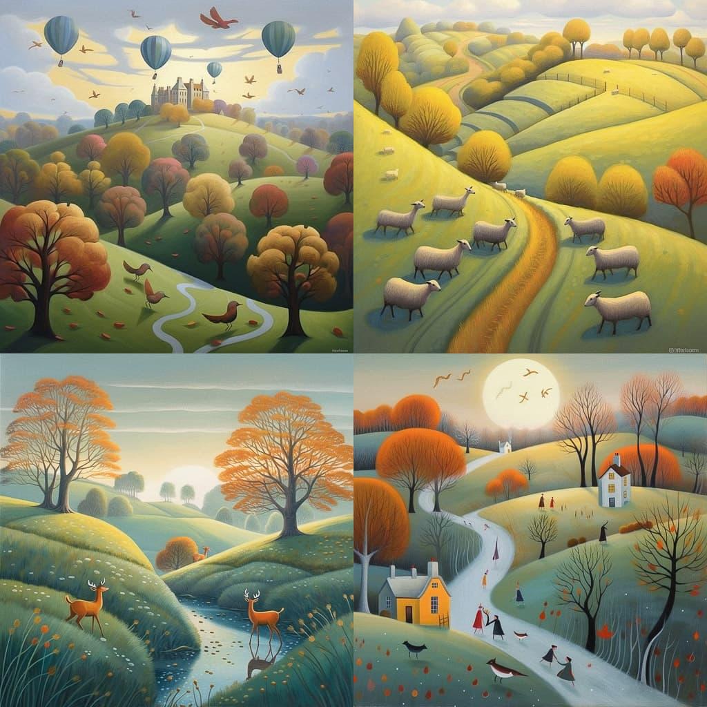 Nicholas Hely Hutchinson style, Midjourney V5.1, render 1 of 4