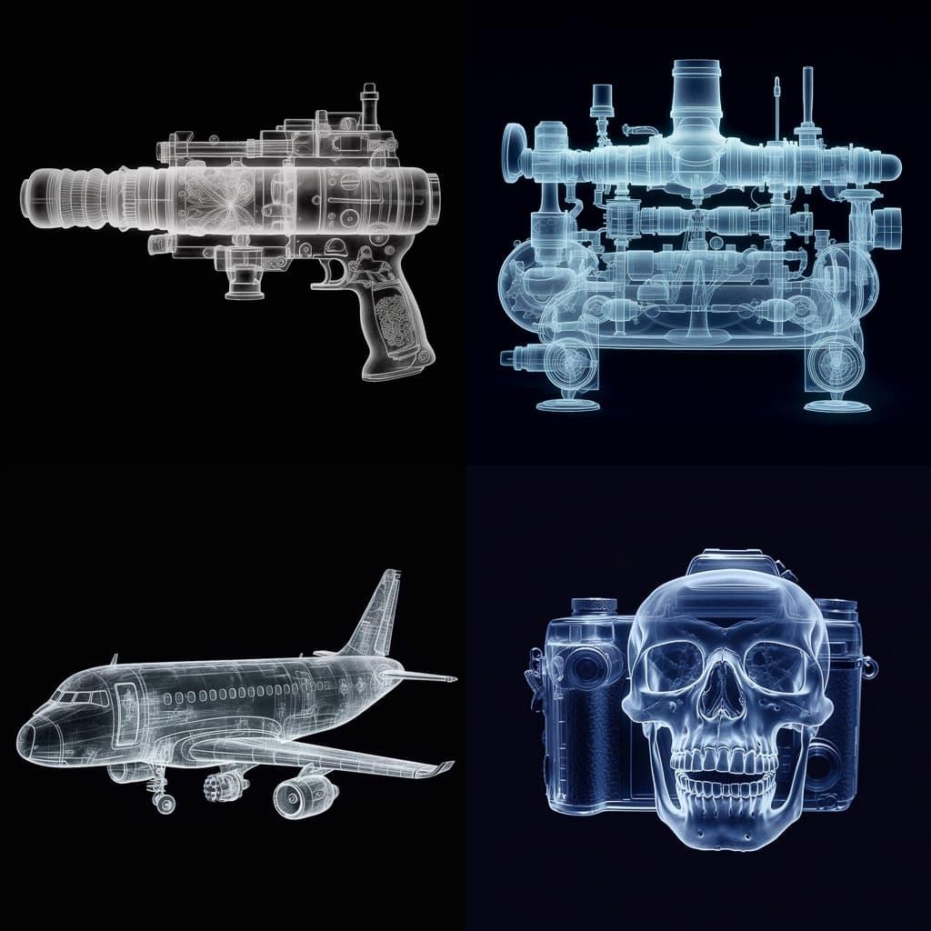 Nick Veasey style, Midjourney V5.1, render 1 of 4