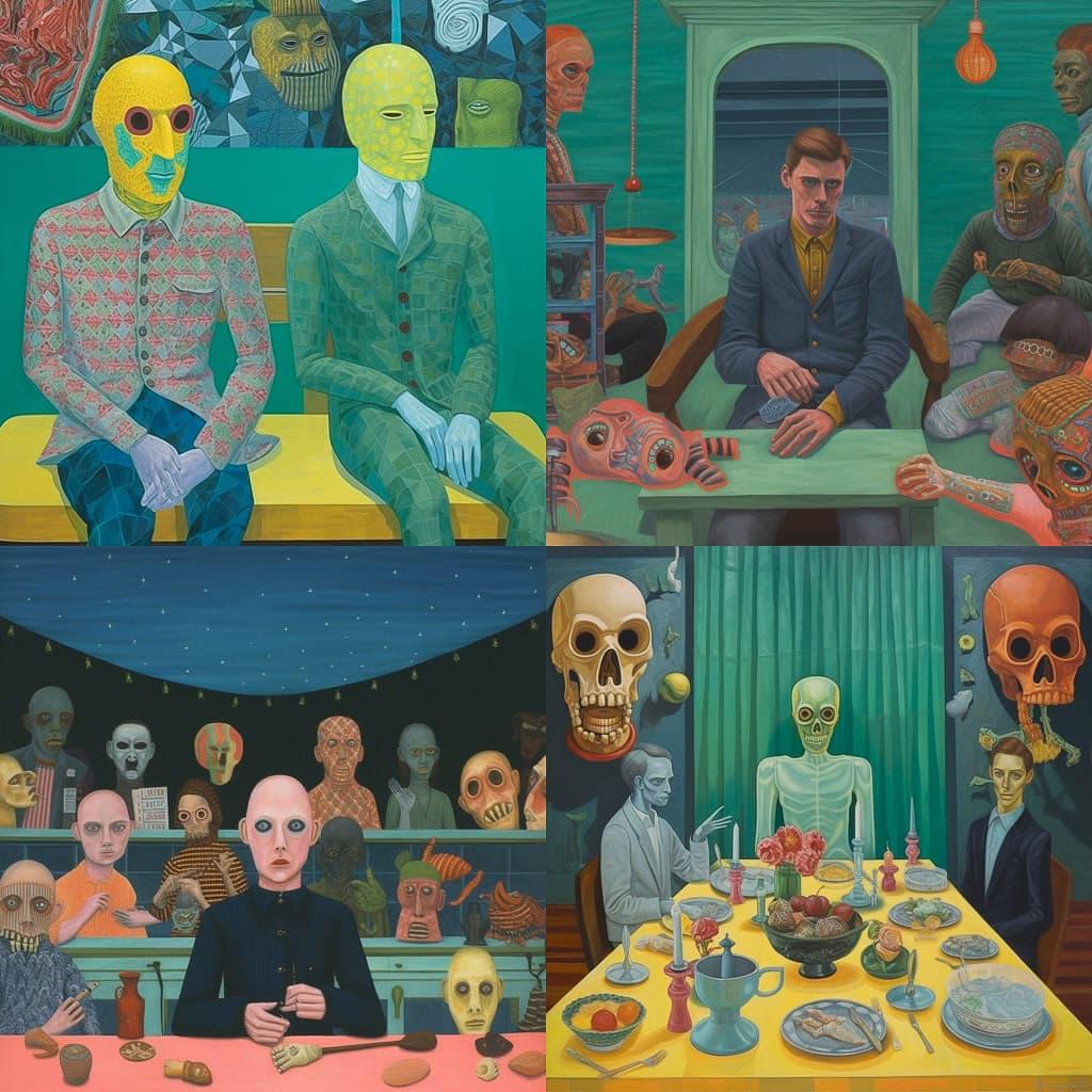 Nicole Eisenman style, Midjourney V5.1, render 1 of 4