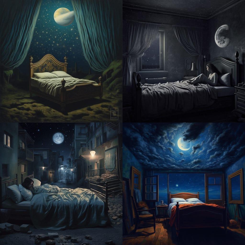 Night style, Midjourney V5.1, render 1 of 4