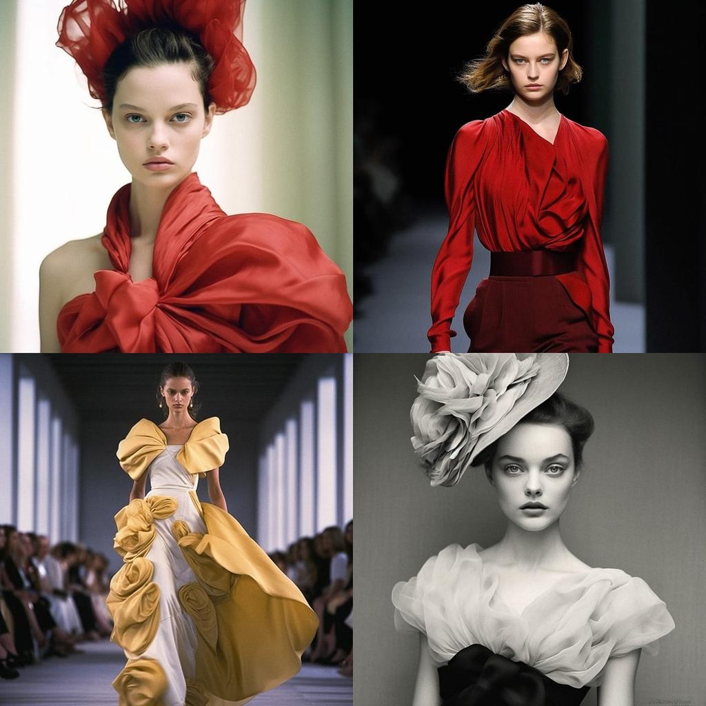 Nina Ricci style, Midjourney V5.1, render 1 of 4
