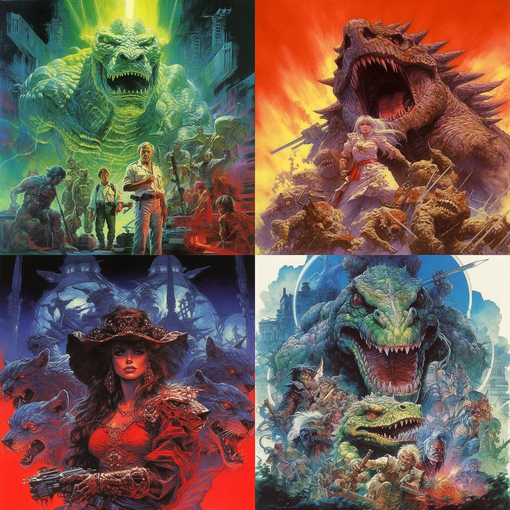 Noriyoshi Ohrai style, Midjourney V5.1, render 1 of 4