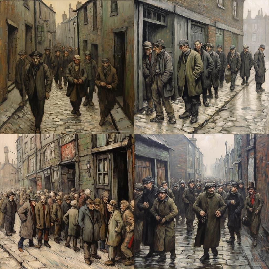 Norman Cornish style, Midjourney V5.1, render 1 of 4