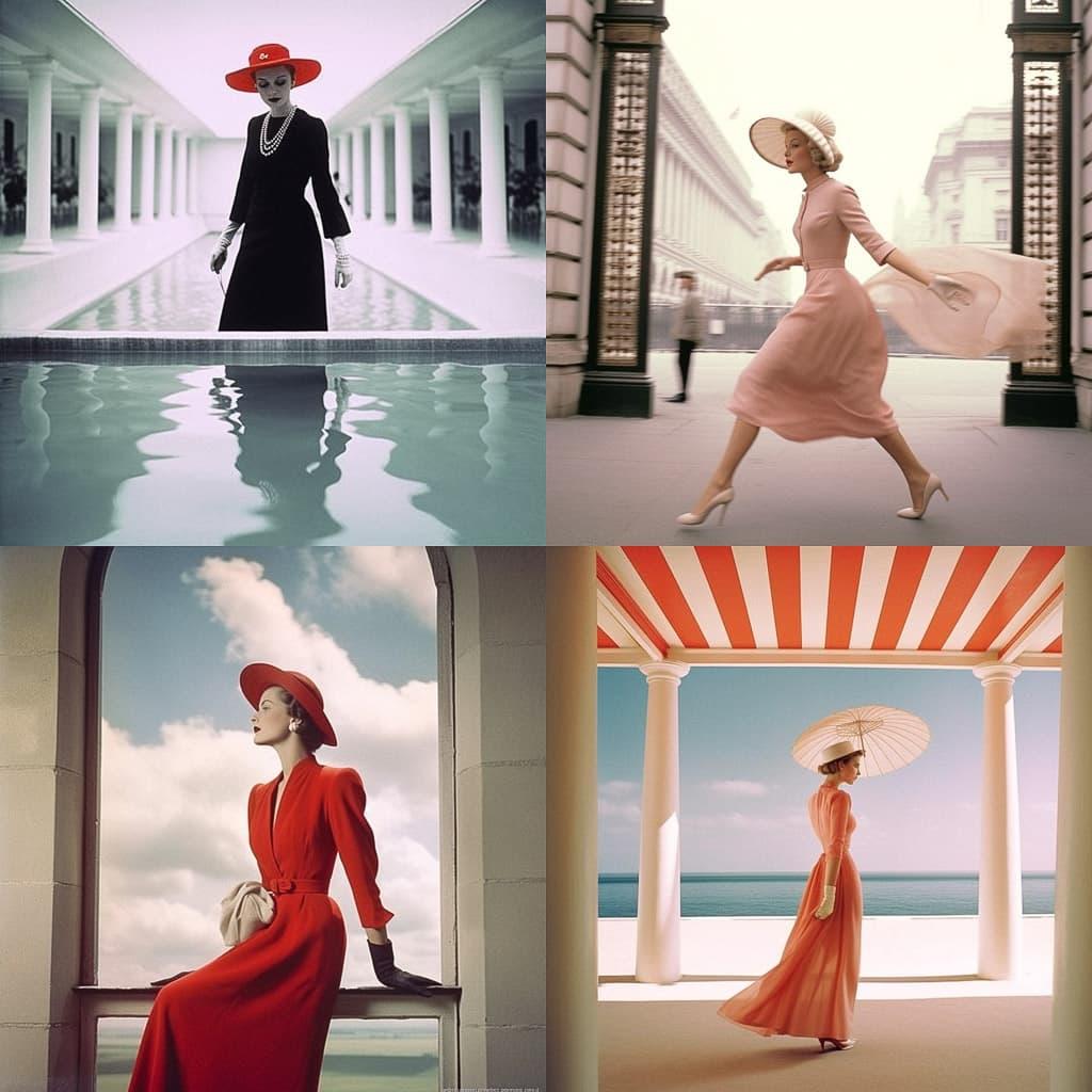 Norman Parkinson style, Midjourney V5.1, render 1 of 4