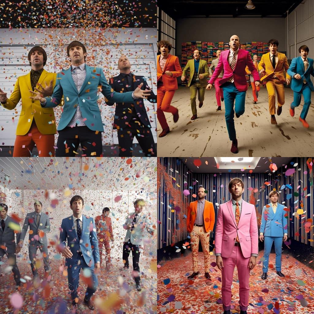 Ok go style, Midjourney V5.1, render 1 of 4