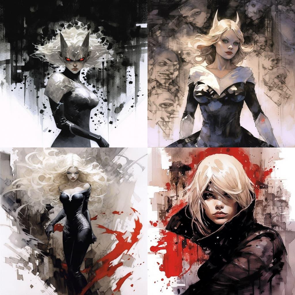 Olivier Coipel style, Midjourney V5.1, render 1 of 4