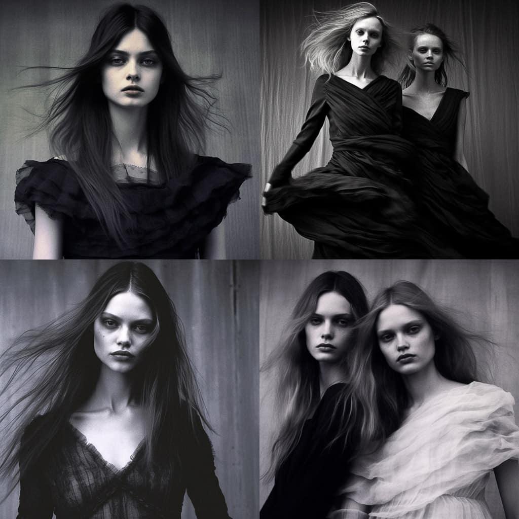 Olivier Theyskens style, Midjourney V5.1, render 1 of 4
