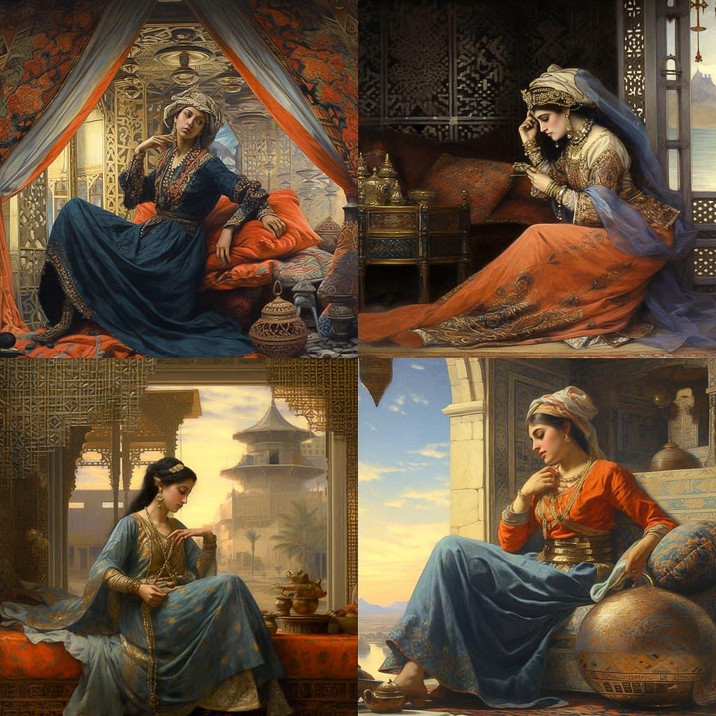 Orientalism style, Midjourney V5.1, render 1 of 4