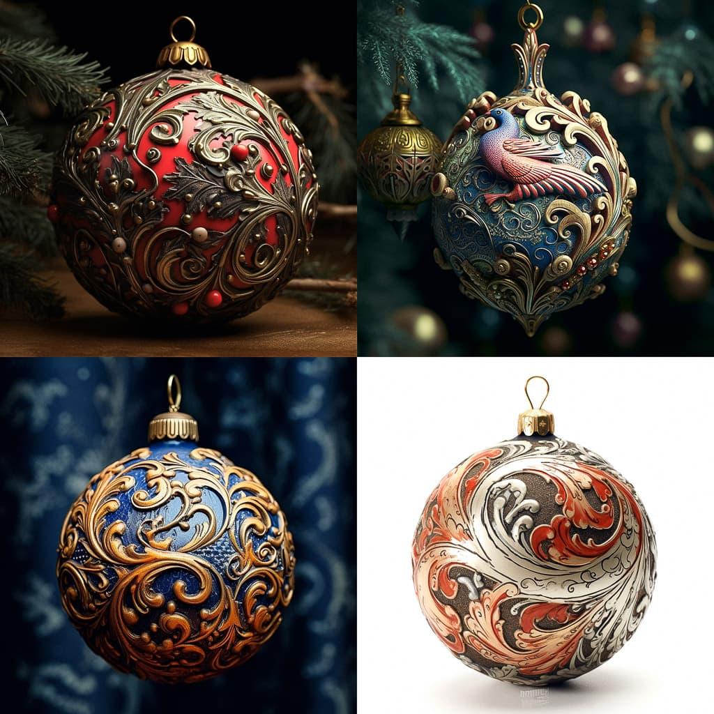 Ornament style, Midjourney V5.1, render 1 of 4
