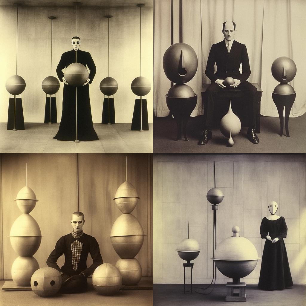 Oskar Schlemmer style, Midjourney V5.1, render 1 of 4
