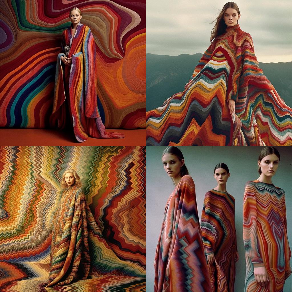 Ottavio Missoni style, Midjourney V5.1, render 1 of 4